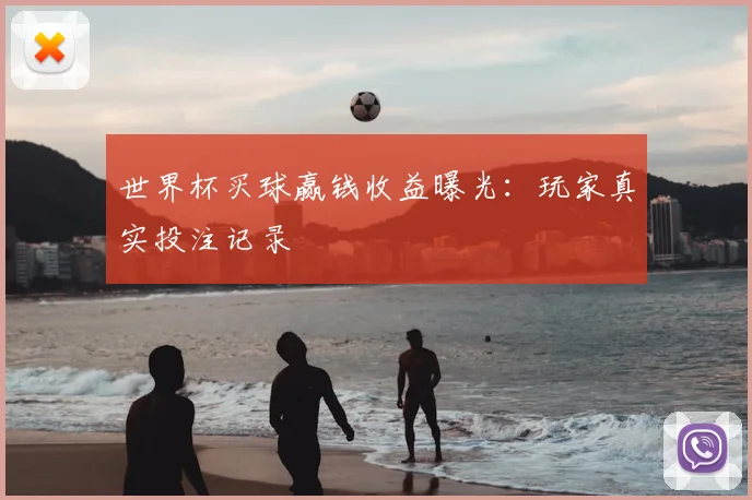 世界杯买球赢钱收益曝光：玩家真实投注记录